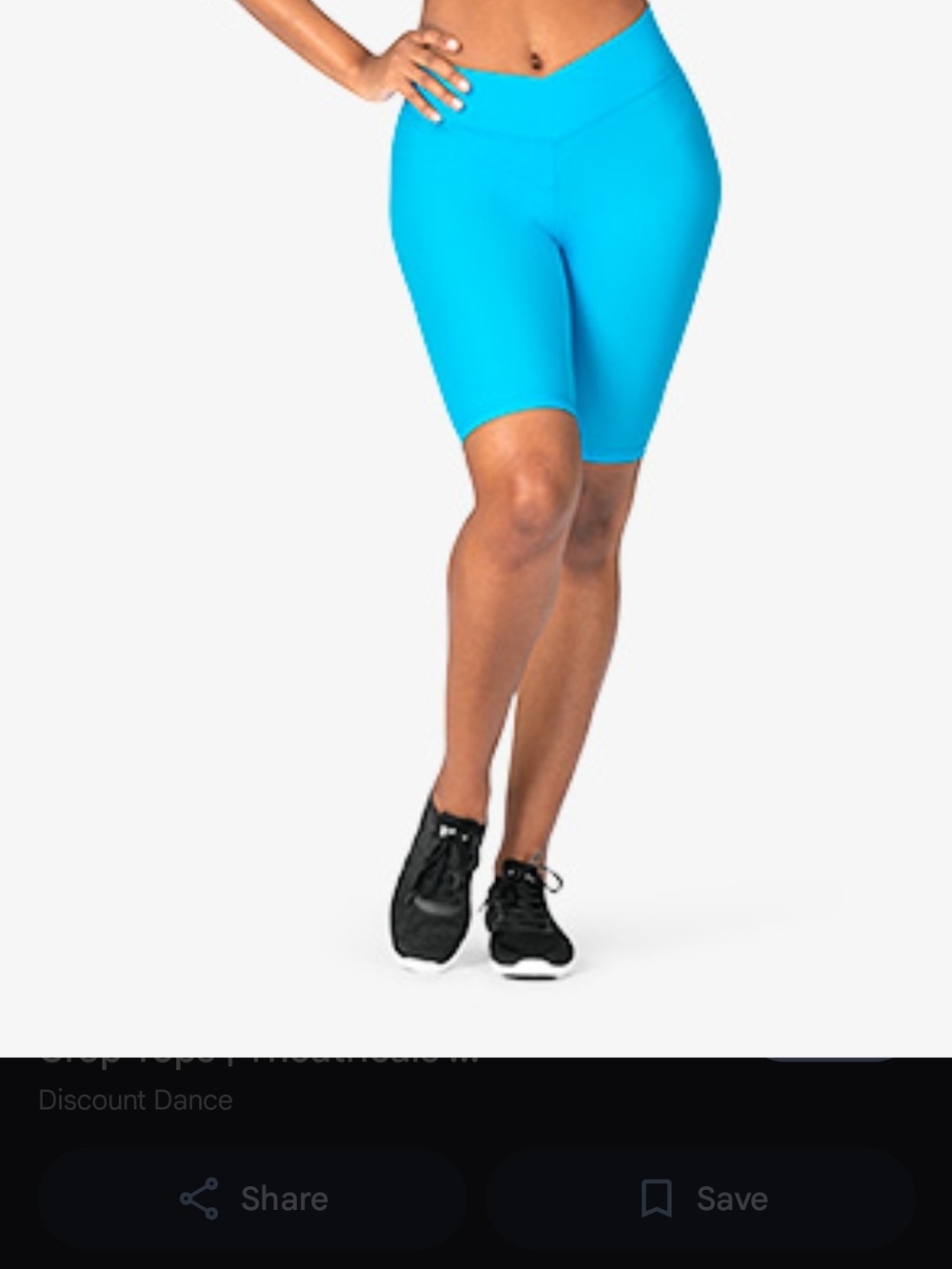 Women’s High-Waist Black Bike Shorts NwT
